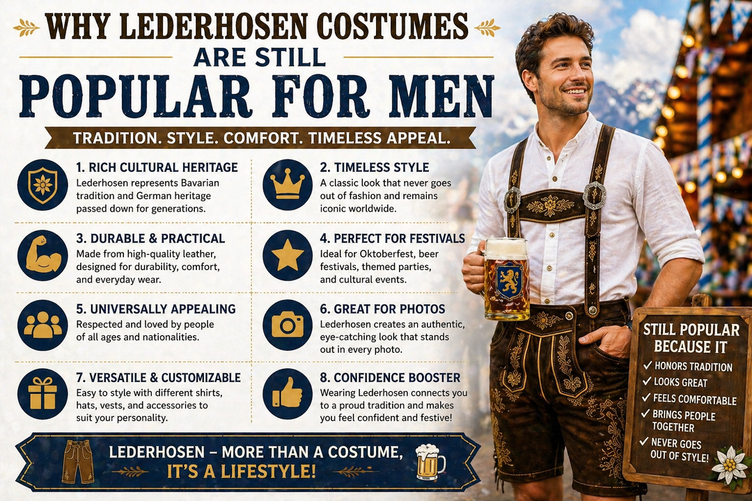 Why Lederhosen Costumes Are Still Popular for Men ?