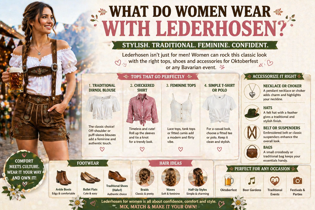 what do women wear with lederhosen