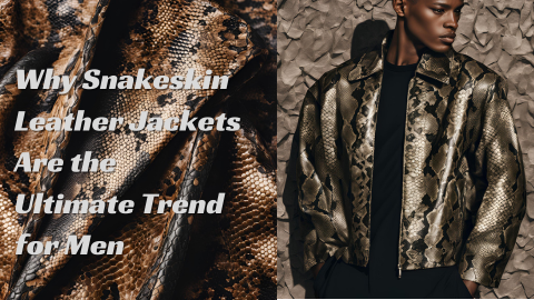 Why Snakeskin Leather Jackets Are the Ultimate Trend for Men This Season