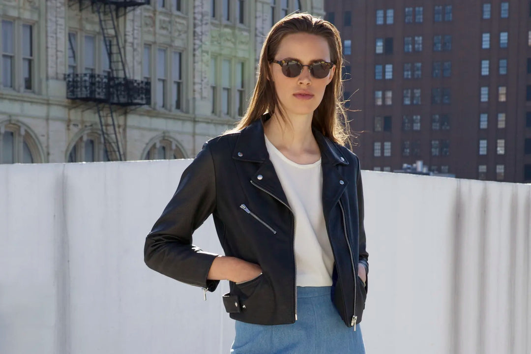 Which Celebrities Wear Cropped Leather Jackets ?