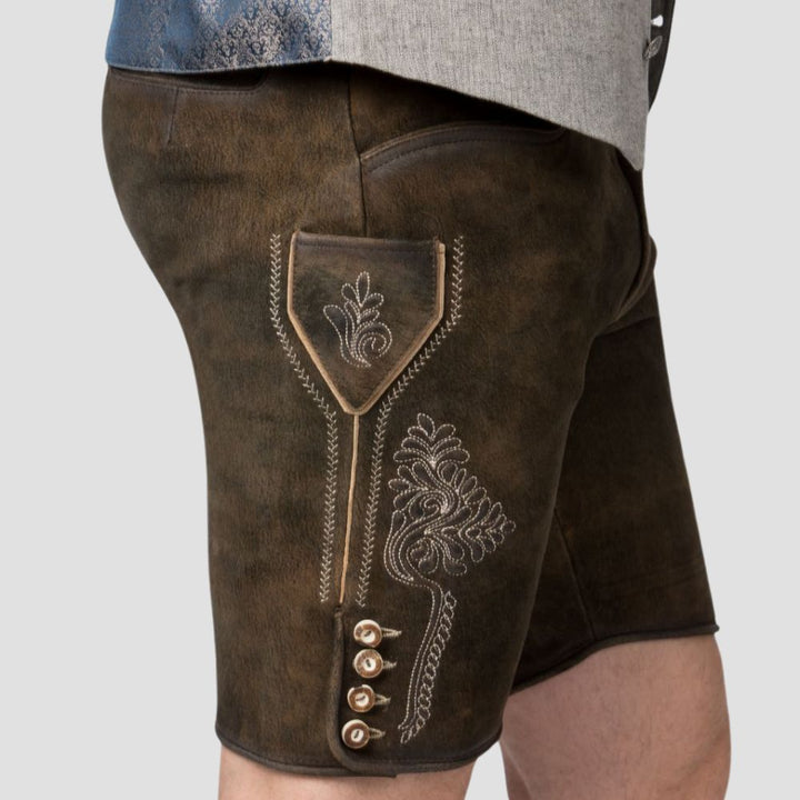 Authentic Men's Leather Lederhosen For Oktoberfest Celebrations