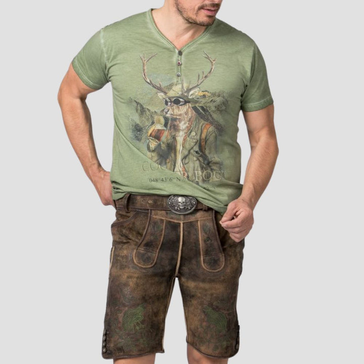 High-Quality Men's Lederhosen For Oktoberfest And Folk Festivals