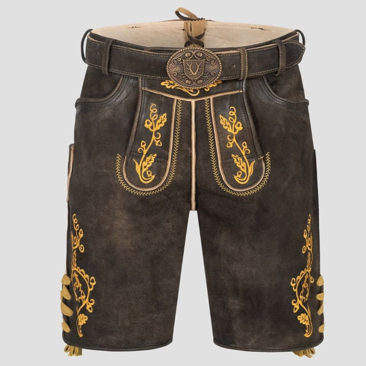 Authentic Men's Leather Lederhosen For Oktoberfest Celebrations