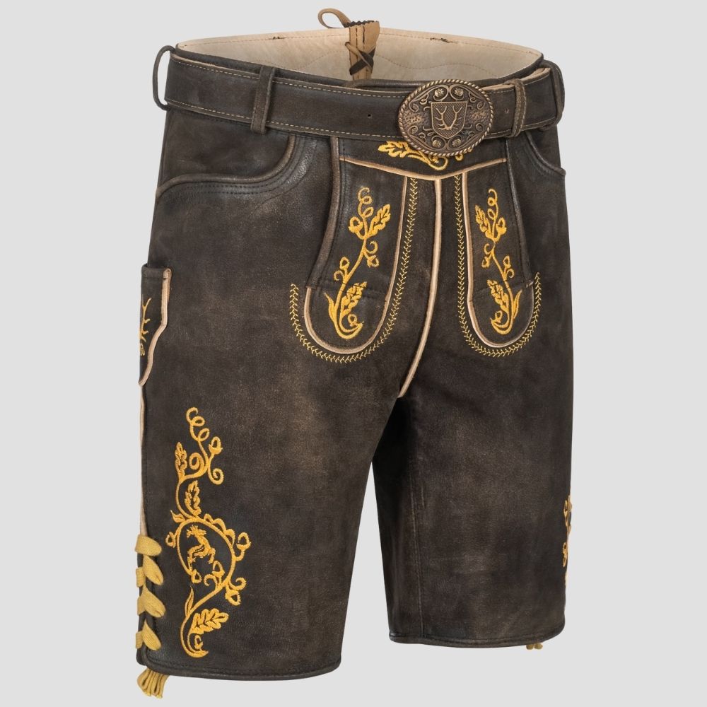 Authentic Men's Leather Lederhosen For Oktoberfest Celebrations