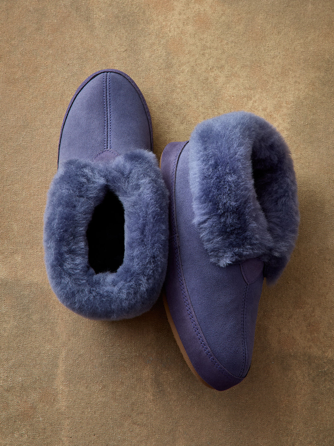 Real Suede Sheepskin Fur Slippers for Women