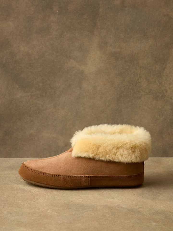 Real Suede Sheepskin Fur Slippers for Women