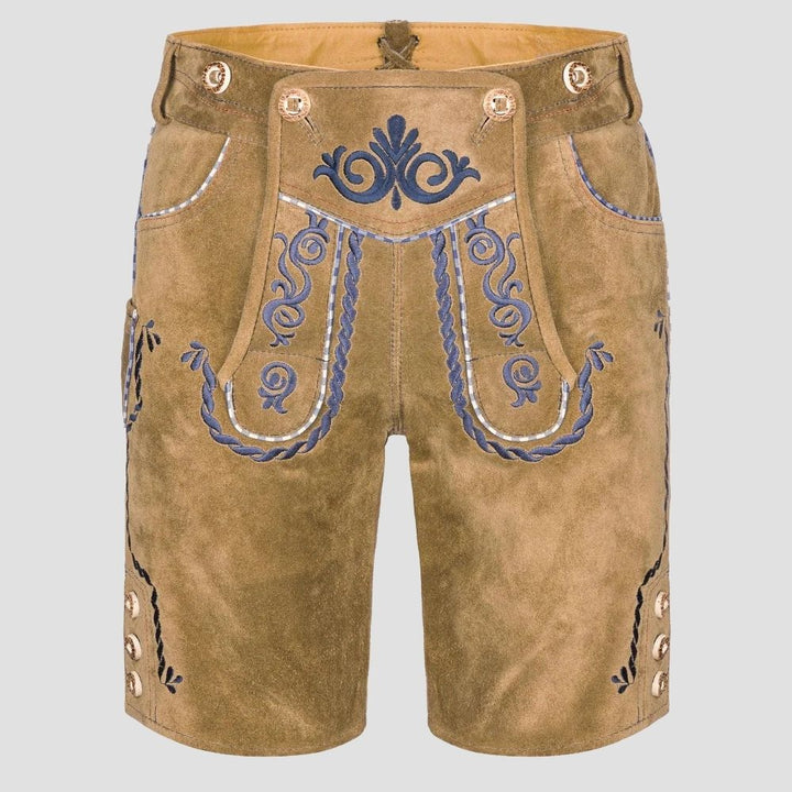 Authentic Men's Suede Lederhosen For Oktoberfest Celebrations