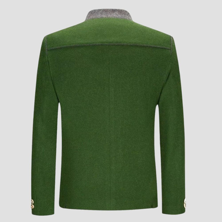 Stylish Men’s Gray Bavarian Trachten Coat For Festivals