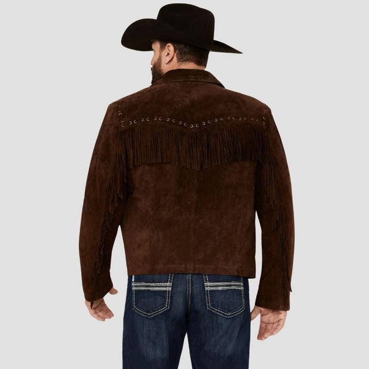 Soft Cowboy Fringe Suede Leather Jacket For Comfort And Warmth