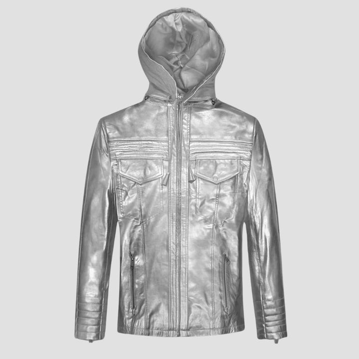 Elevate your style game without breaking the bank with these affordable metallic leather jackets in unique designs.