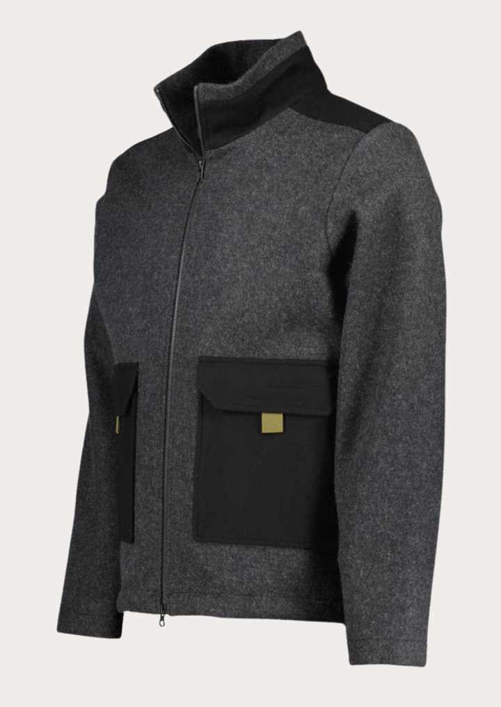 Alpenmark Heritage grey Loden jacket for men with traditional Alpine styling