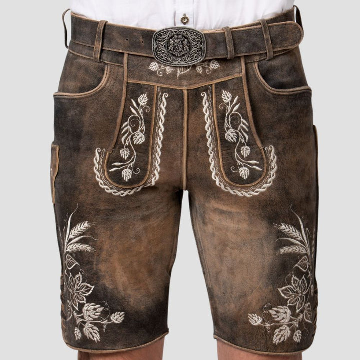 Suede leather Lederhosen for Oktoberfest and cultural events