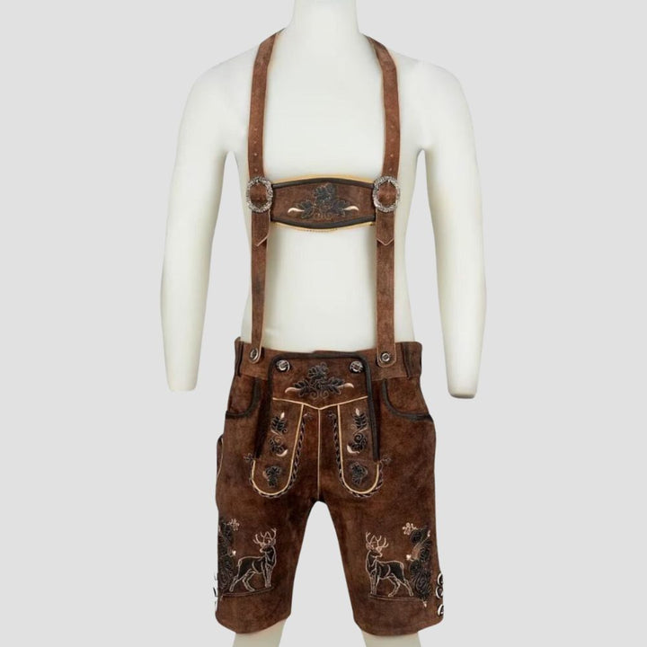 Step into the spirit of Oktoberfest with these authentic men’s leather Lederhosen, crafted for traditional Bavarian celebrations.