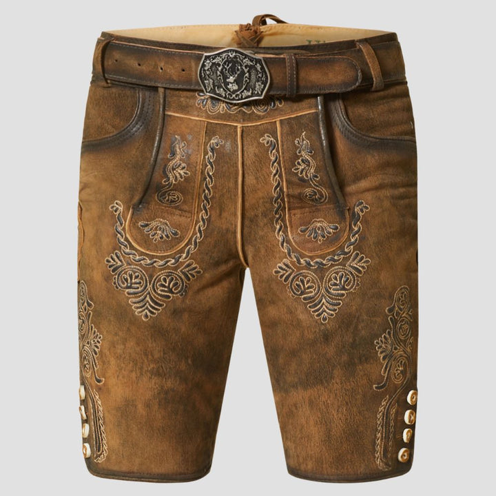 Embrace timeless tradition at your wedding or celebration with these classic men’s Lederhosen, designed for special occasions.