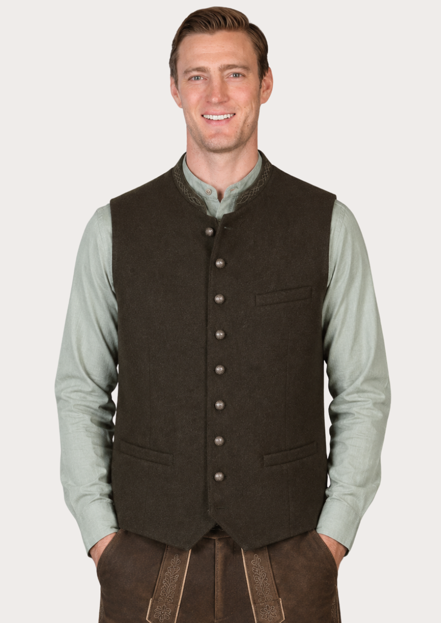 Traditional Trachten vest inspired by authentic Bavarian heritage fashion