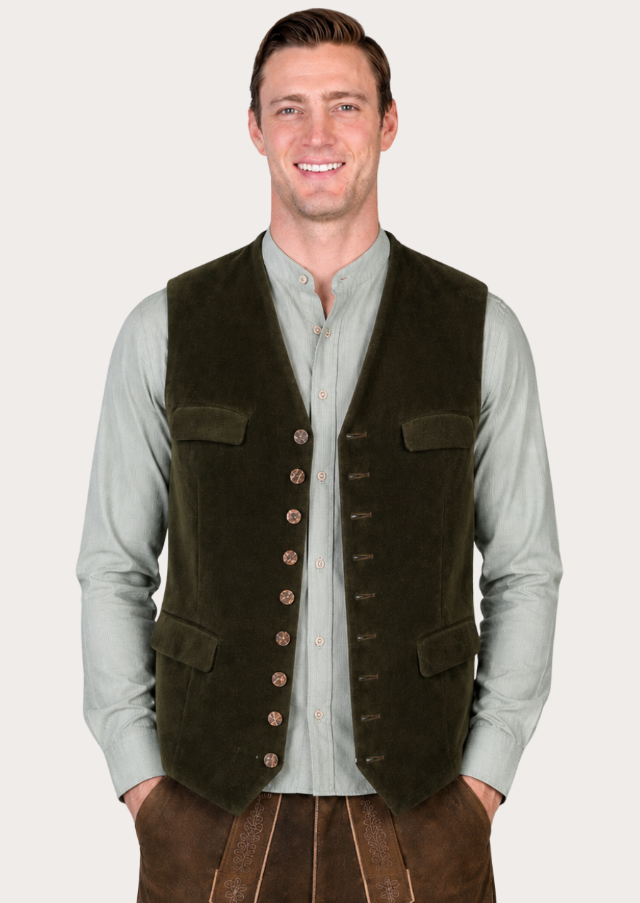 Bespoke Bavarian Trachten vest ideal for festivals and celebrations