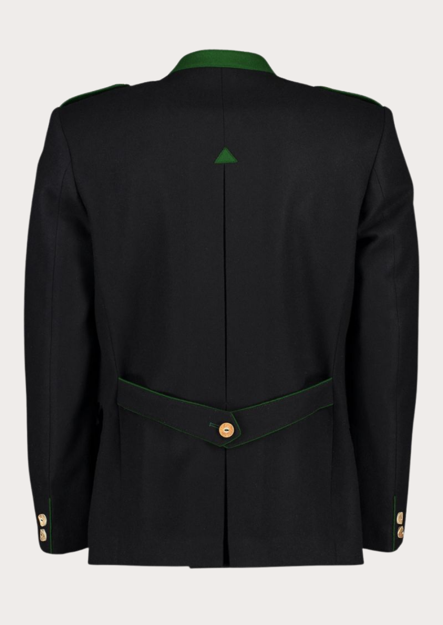 Classic black Alpine Trachten jacket for men with heritage-inspired styling and comfort