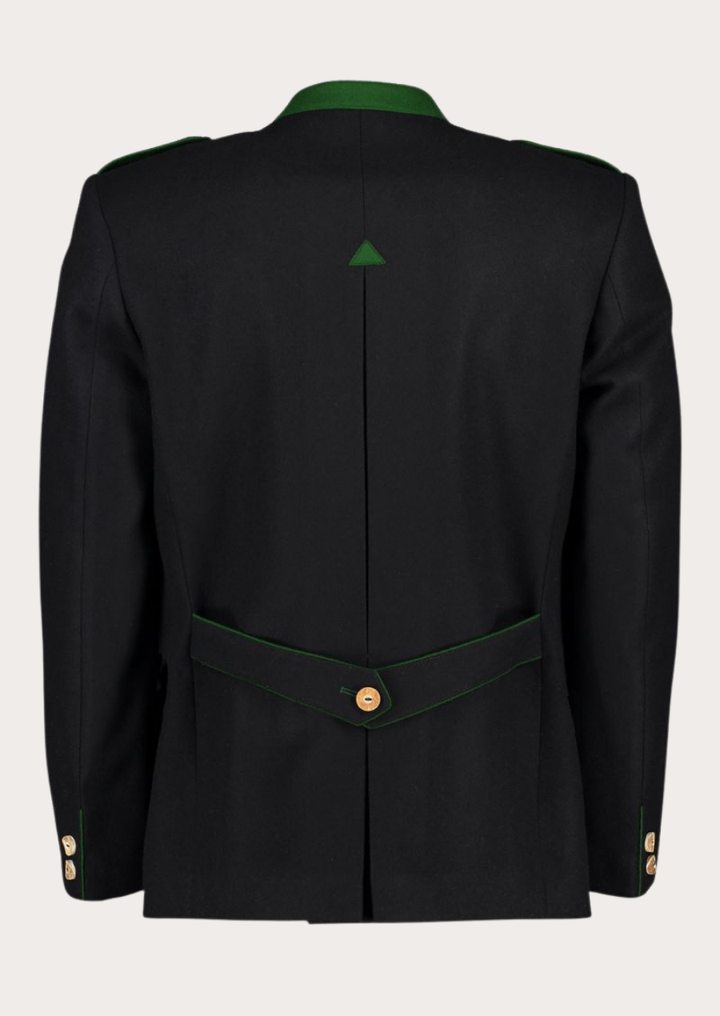 Classic black Alpine Trachten jacket for men with heritage-inspired styling and comfort