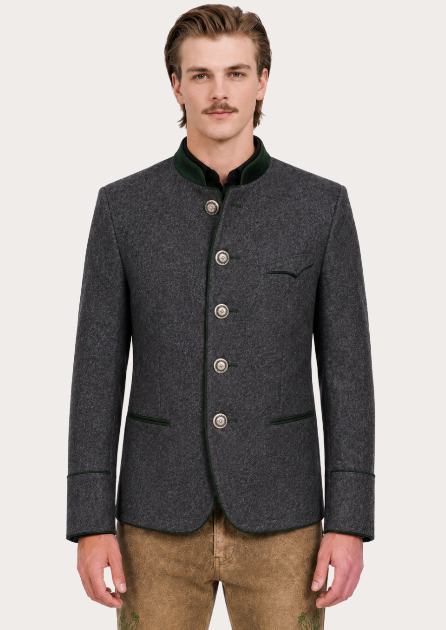 Braumeister Heritage Bavarian Trachten blazer for men with traditional Alpine styling