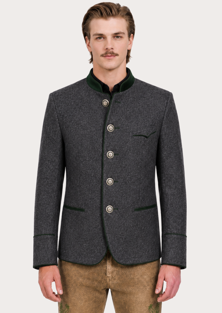 Braumeister Heritage Bavarian Trachten blazer for men with traditional Alpine styling
