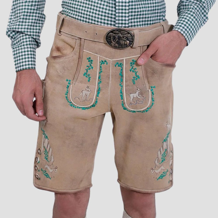Step into tradition with these suede Lederhosen, designed for both comfort and style at any cultural or festive event.
