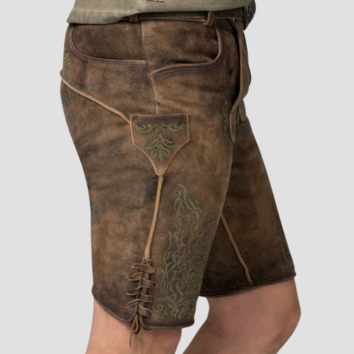 Crafted for comfort and tradition, these high-quality men’s Bavarian Lederhosen are ideal for cultural gatherings and special occasions.