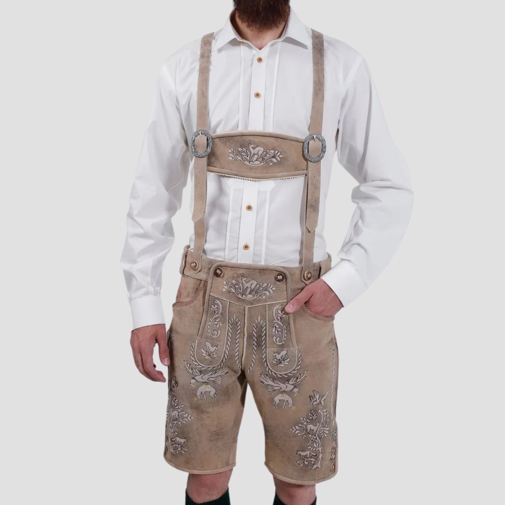 Celebrate Oktoberfest in style with these high-quality leather Lederhosen, designed for durability and tradition.