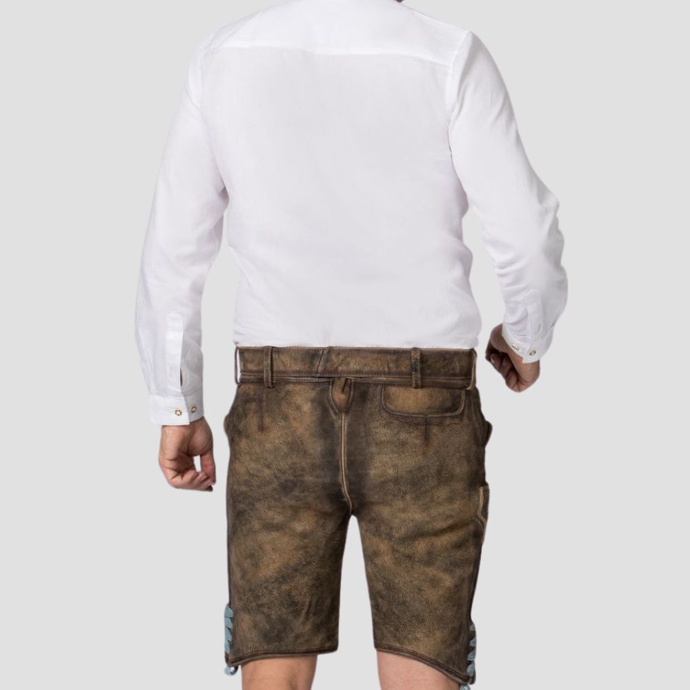 Celebrate your love for German culture with these stylish men’s Bavarian Lederhosen, ideal for Oktoberfest and cultural festivities.