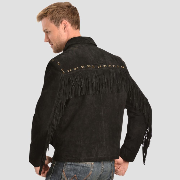 Add a touch of western flair to your daily outfits with this affordable men’s suede fringe jacket, designed for stylish everyday wear.