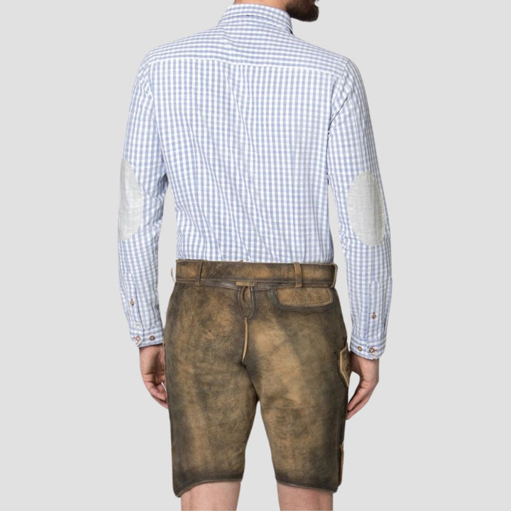 Enjoy Oktoberfest and cultural celebrations in style and comfort with these men’s Lederhose, designed for maximum wearability.