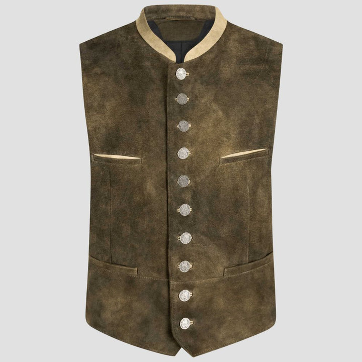 Experience unmatched comfort and tradition with this men’s leather vest, perfect for German festivals and cultural gatherings