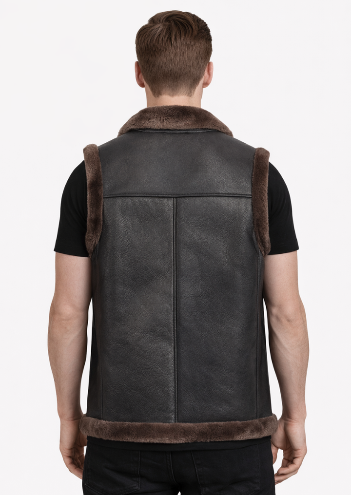 Soft sherpa faux fur vest for stylish cold weather outfits