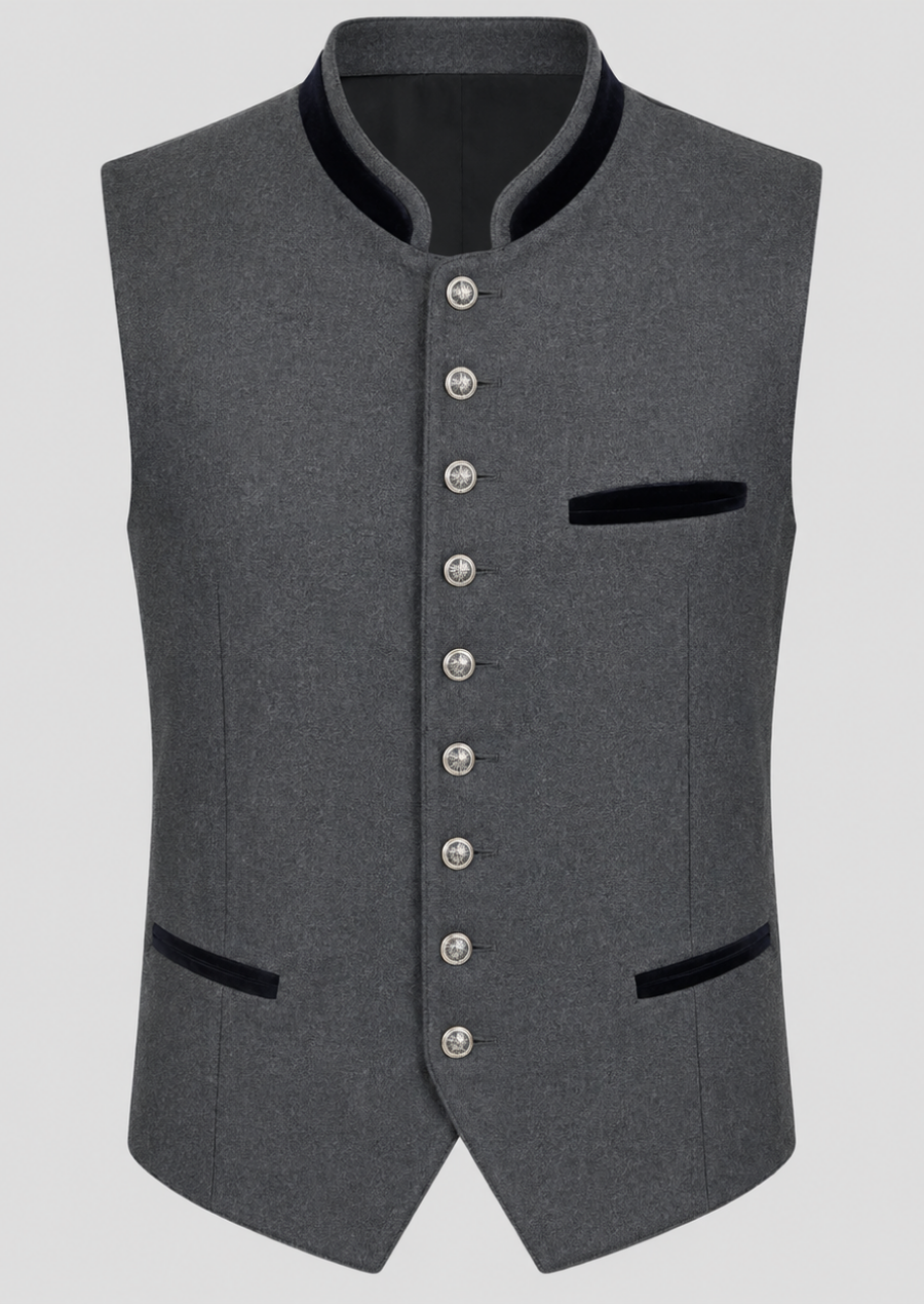 Elegant Bavarian Trachten Waistcoat for Festivals and Cultural Events