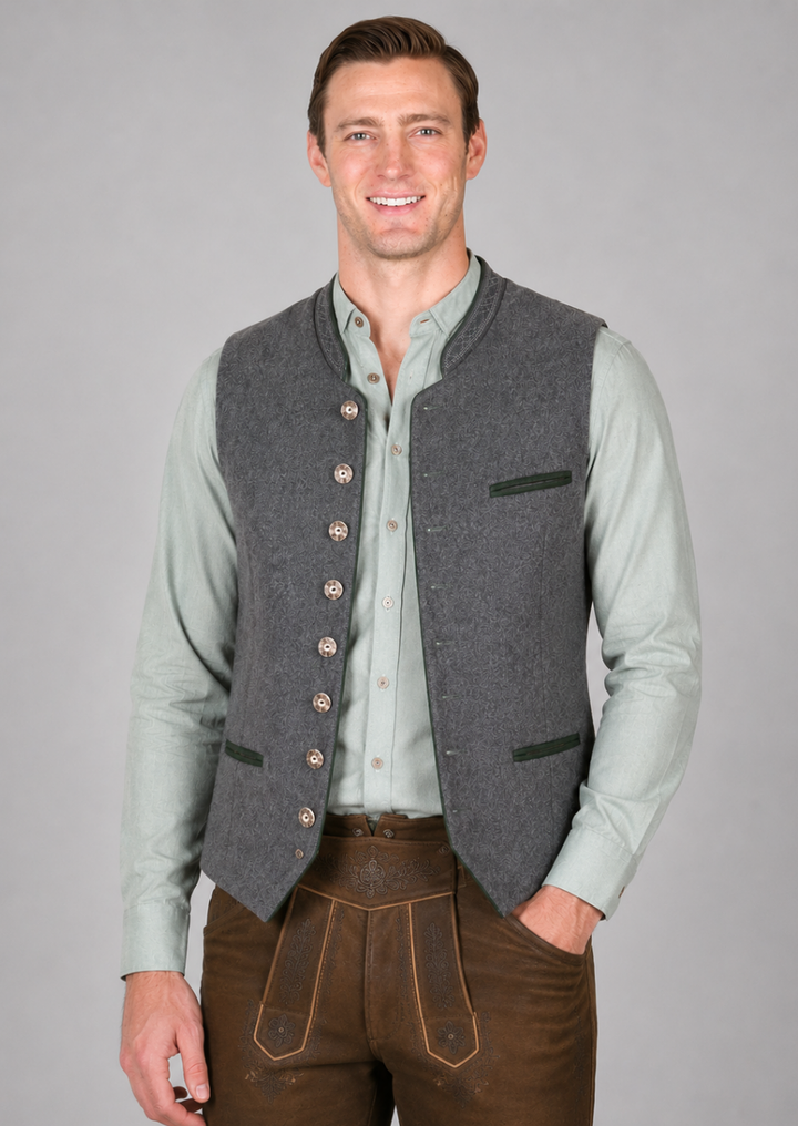 Classic German Trachten Waistcoat for Oktoberfest Celebrations