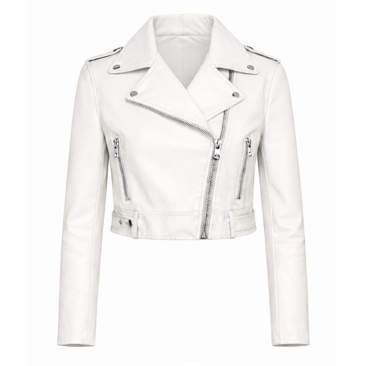 Premium gold metallic crocodile leather jacket with bold design