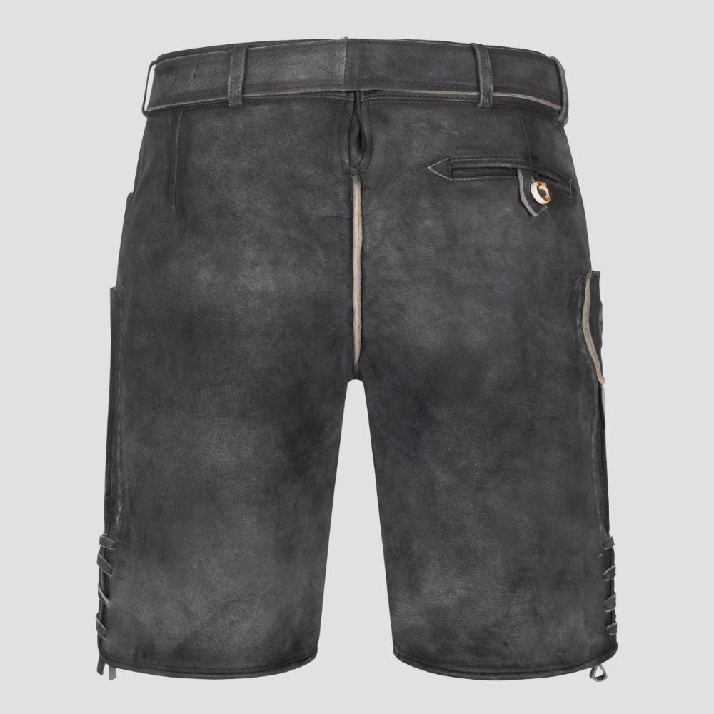 stylish gray men lederhosen