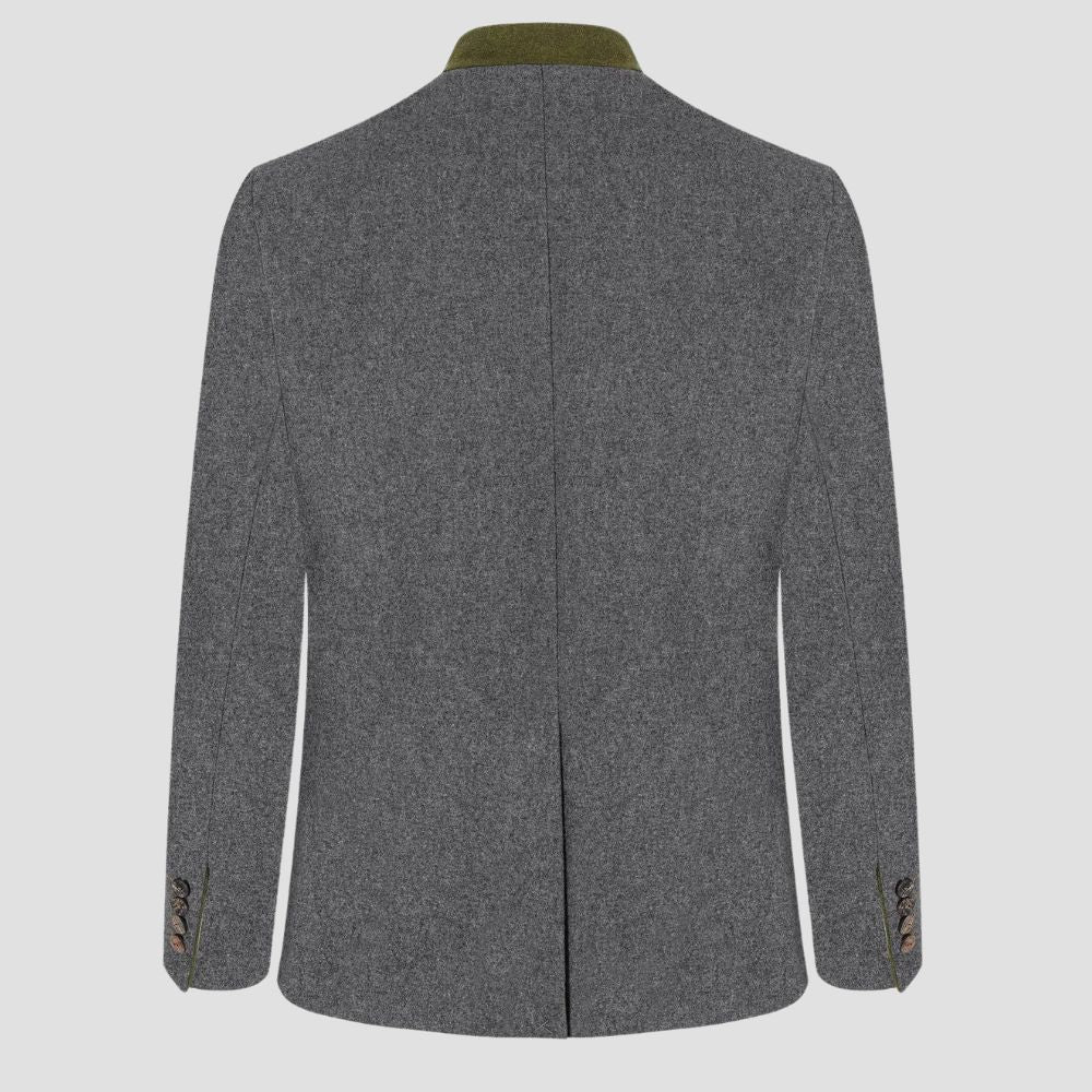 gray wool trachten jacket
