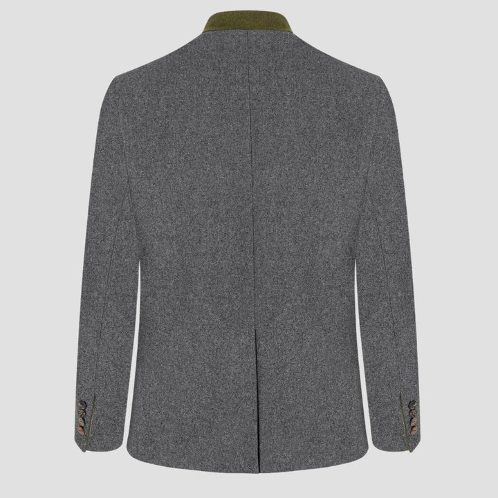 gray wool trachten jacket