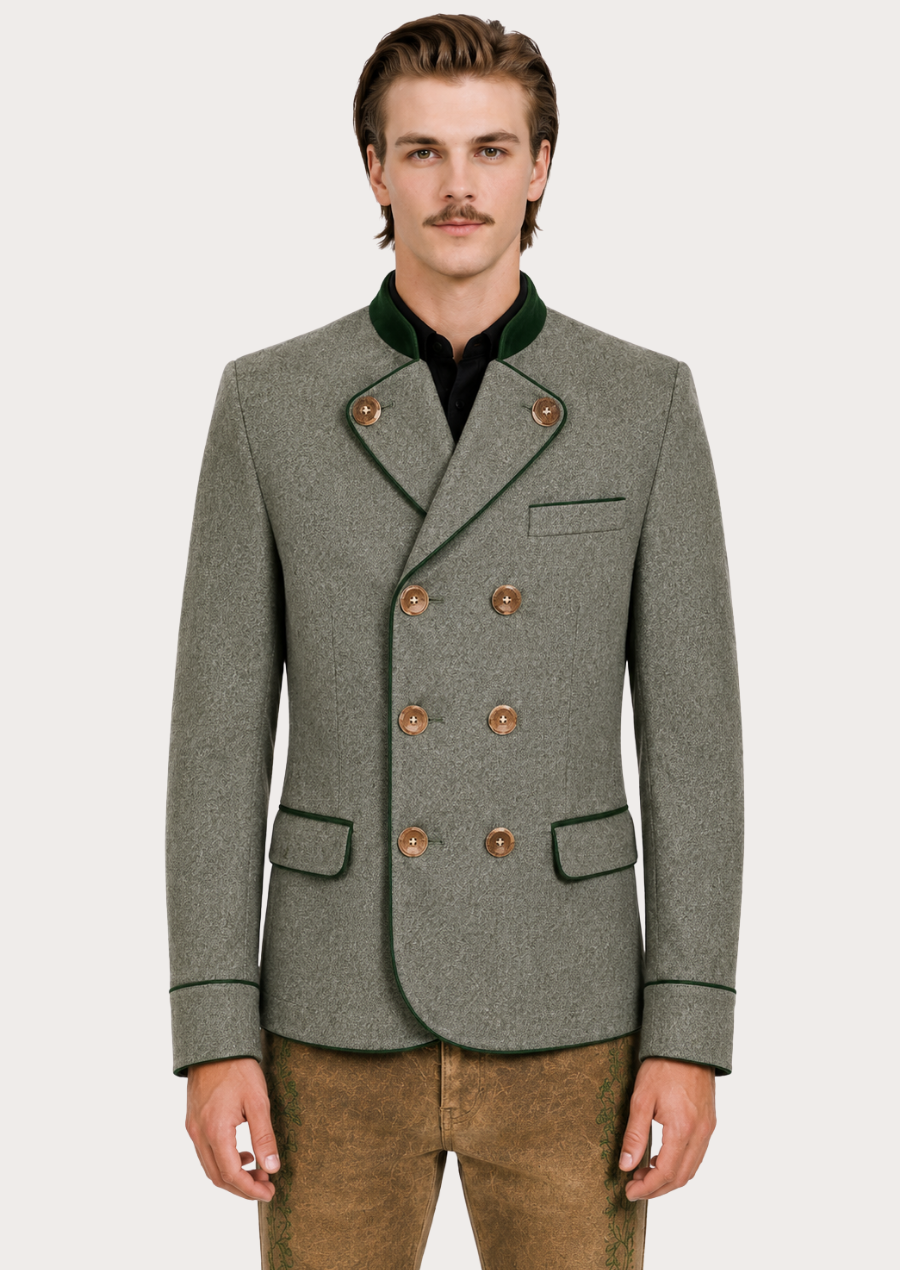 Classic Bergkönig Trachten coat for Oktoberfest and cultural celebrations