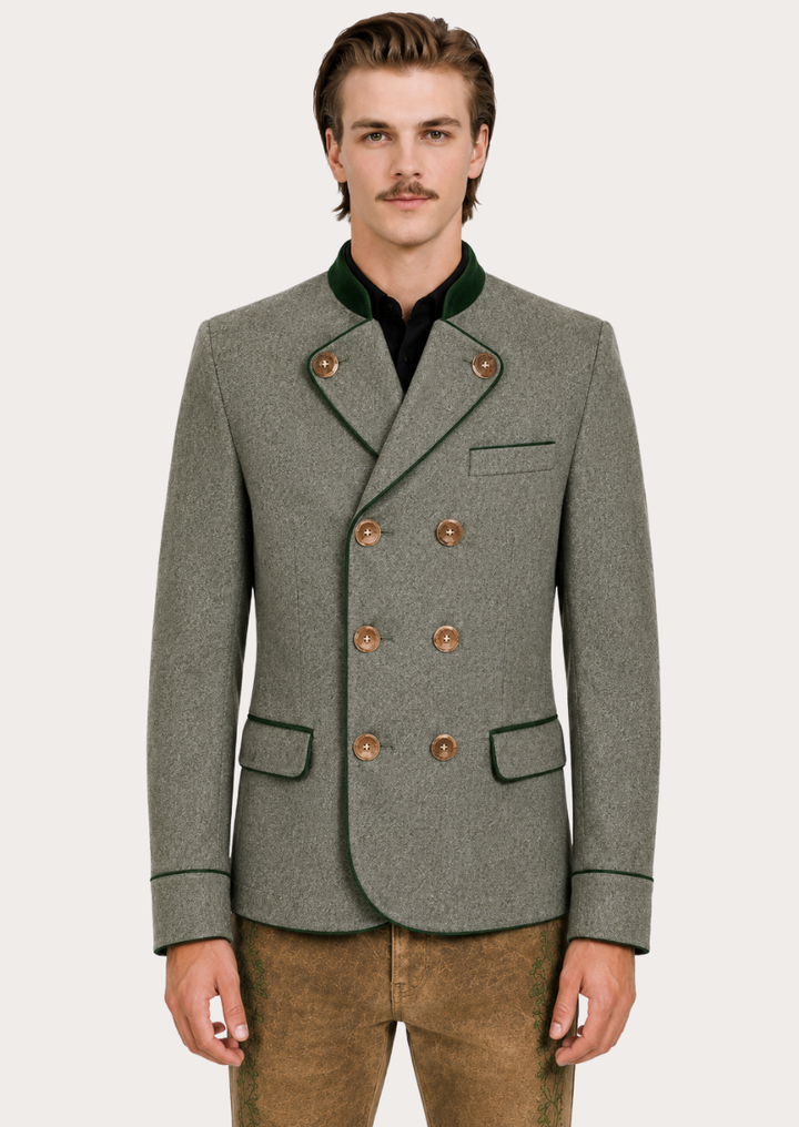 Classic Bergkönig Trachten coat for Oktoberfest and cultural celebrations