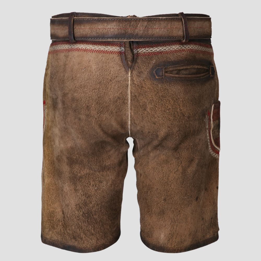 Embrace authentic Oktoberfest fashion with these brown Lederhosen, designed for comfort and tradition.