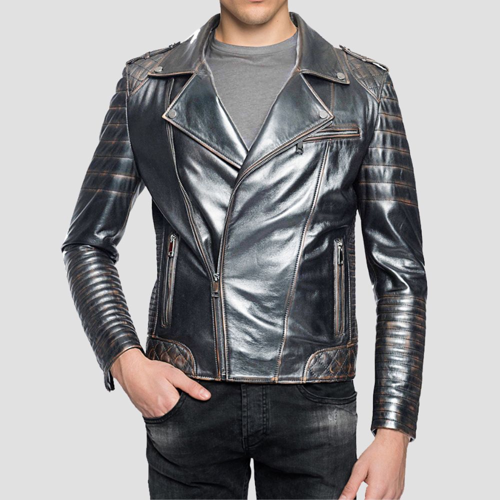 Step into the spotlight with this high-end metallic jacket, crafted for men who demand the best in fashion.