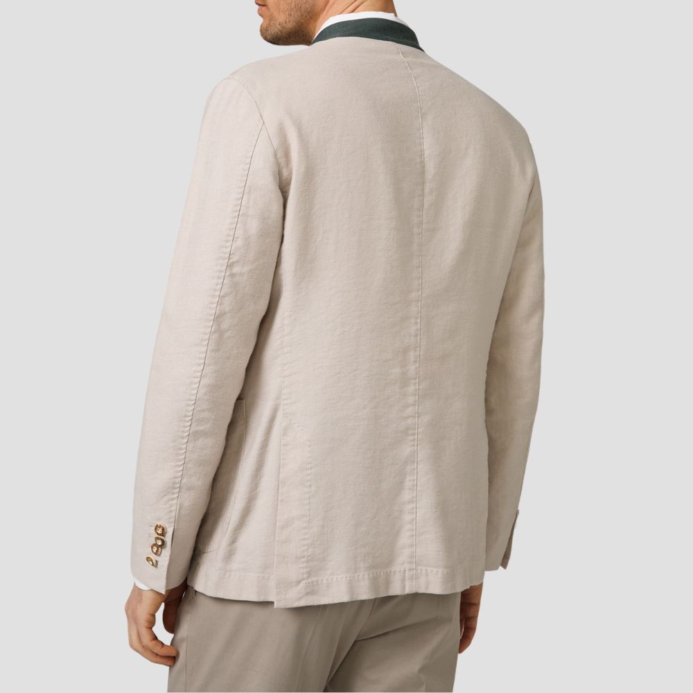 Premium Beige Wool Bavarian Trachten Jacket for Men