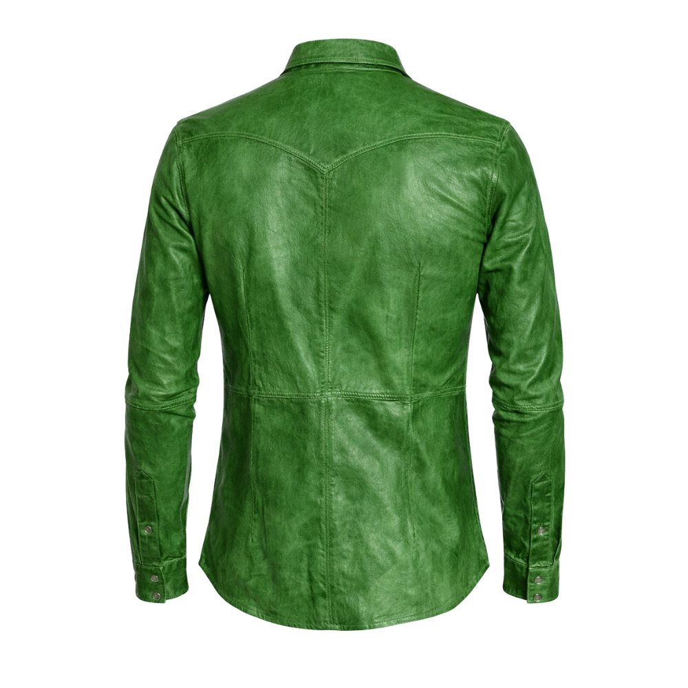 leather shirt for men