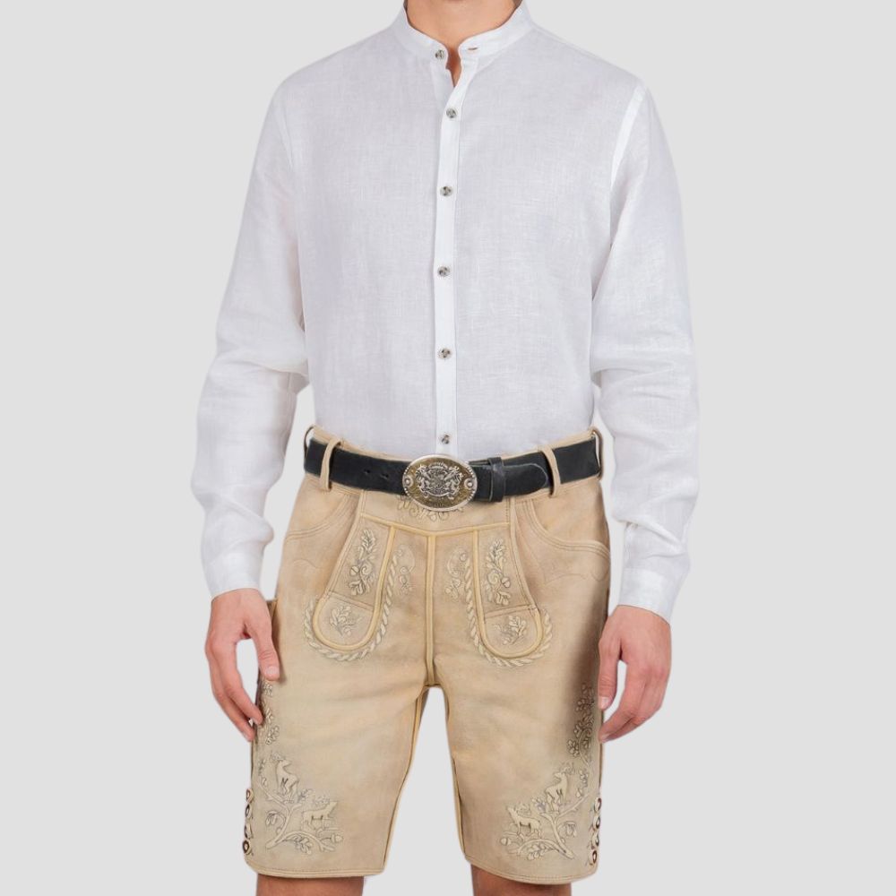 Celebrate German culture in style with these authentic men’s Lederhosen, designed for German festivals and folk events.