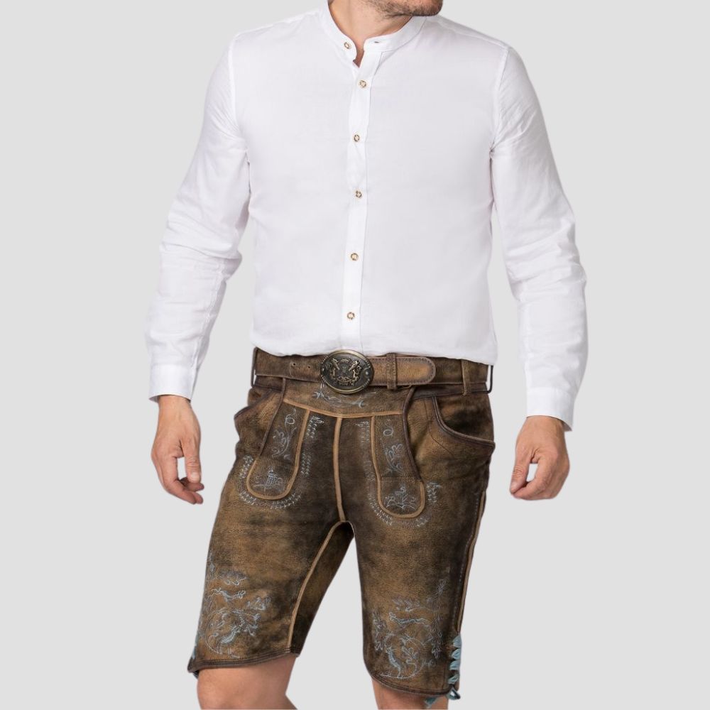 Celebrate Oktoberfest and other cultural festivals in style with these authentic men’s Bavarian Lederhosen, designed for tradition and comfort.