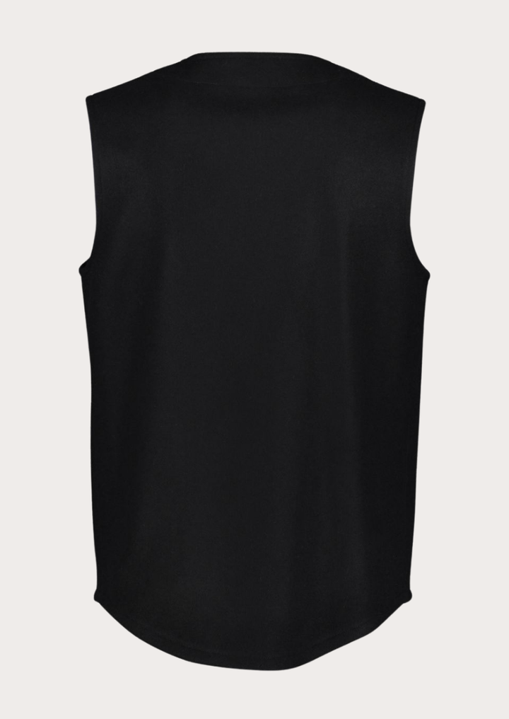Men's black Loden waistcoat inspired by classic Bavarian and Austrian heritage fashion