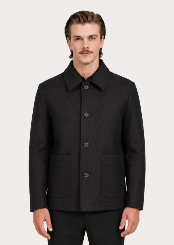 Men's Austrian Loden coat featuring timeless Alpine craftsmanship and elegance