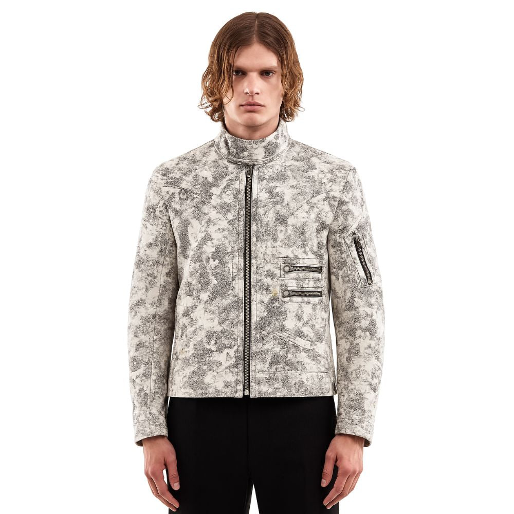 camouflage leather jacket for men