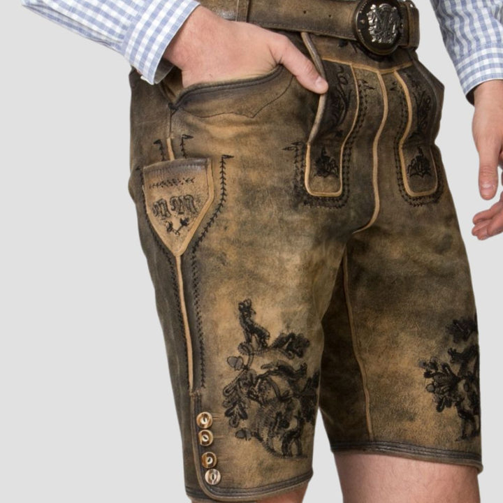 Experience Oktoberfest in comfort and style with these men’s Lederhose, designed for long-lasting wear during cultural celebrations.